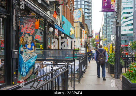 Restaurants oolong King Street West in Toronto City, Downtown in Ontario, Kanada, Nordamerika Stockfoto