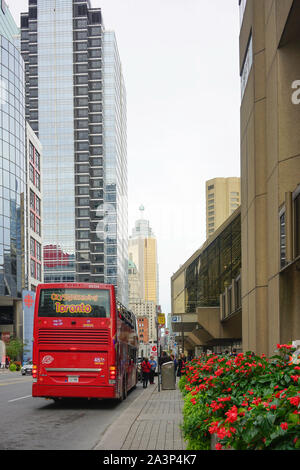Queen Street in Toronto, Ontario, Kanada Stockfoto