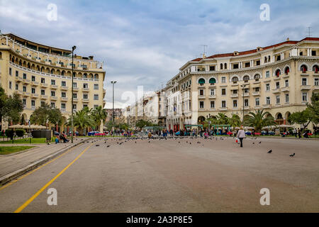 Die Aristoteles Platz. Thessaloniki. Griechenland. Stockfoto