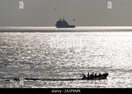 Ein Galicien klasse Landing Platform Dock Schiff der spanischen Marine. Stockfoto