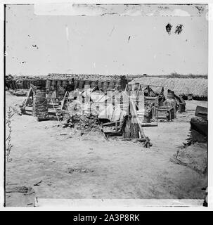 Viertel Soldaten" in der Union Fort Reis angrenzenden Fort Sedgwick (Fort Hölle Stockfoto