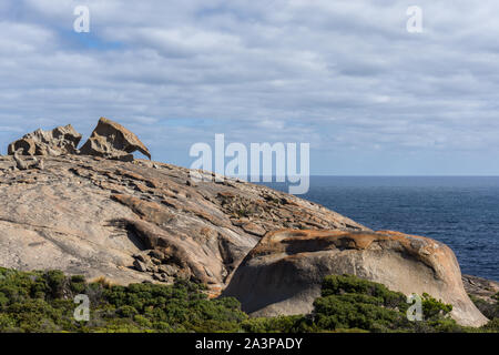 Remarkable Rocks - Kalkstein Felsformationen auf Kangaroo Island, Australien Stockfoto