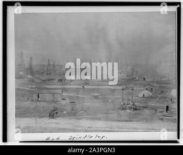 Spindletop [Spindletop, Beaumont, Port Arthur und die Umgebung, Texas - öl Industrie]. Stockfoto