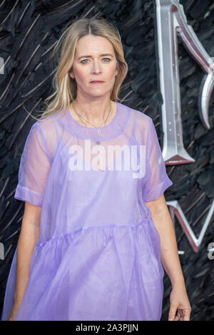 LONDON - ENGLAND - OKT 9. Edith Bowman besucht die "aleficent: Herrin des Bösen' Europäischen Premiere auf der BFI IMAX, Waterloo, London, England Am 9. Oktober 2019. Gary Mitchell/Alamy leben Nachrichten Stockfoto