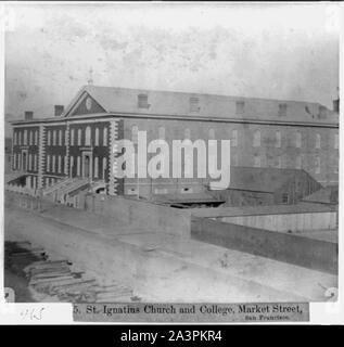 St. Ignatius Kirche und Hochschule, Market Street, San Francisco Stockfoto