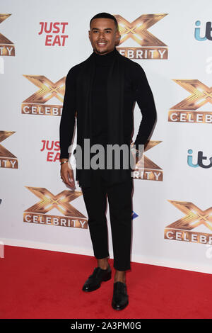 LONDON, GROSSBRITANNIEN. Oktober 09, 2019: Wes Nelson bei dem Fotoshooting für "X-Factor: Celebrity', London. Bild: Steve Vas/Featureflash Credit: Paul Smith/Alamy leben Nachrichten Stockfoto