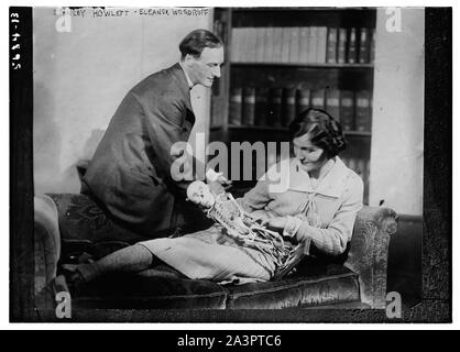 Broadway Regisseur und Schauspieler Stanley Howlett und Schauspielerin Eleanor Waldmeister. Sie waren beide in der Broadway Spiel zurück zu Methusalem im Jahre 1922. Stockfoto