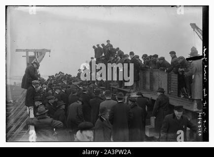 Beginn der 1. Schiff, Newark Yards Stockfoto