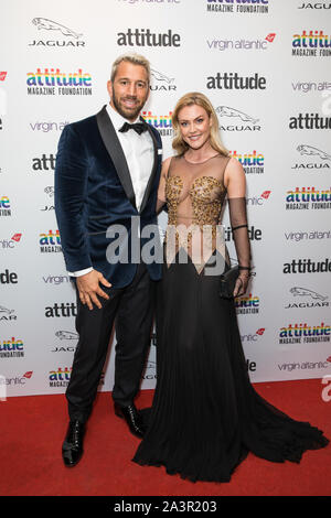 London, Großbritannien. 09 Okt, 2019. Chris Robshaw und Camilla kerslake an der Virgin Atlantic Haltung Awards 2019 von Jaguar im Roundhouse Camden Credit: SOPA Images Limited/Alamy Leben Nachrichten eingeschaltet Stockfoto