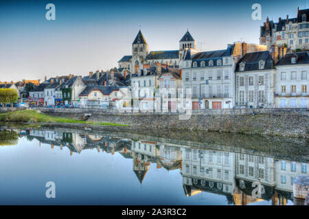 Saint-Aignan-sur Loire, Frankreich Stockfoto