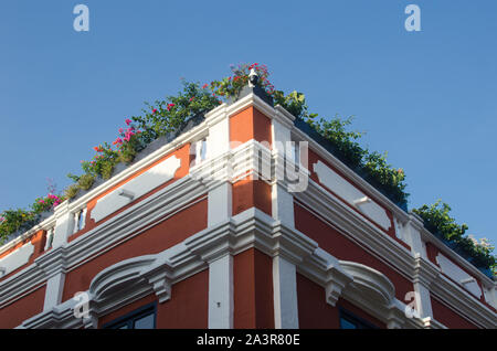 Schöne Architektur von Cartagena de Indias Stockfoto