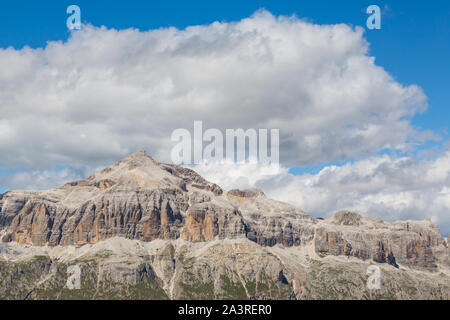 Piz Boe Berg der Sellagruppe in den Dolomiten, UNESCO Weltnaturerbe Stockfoto