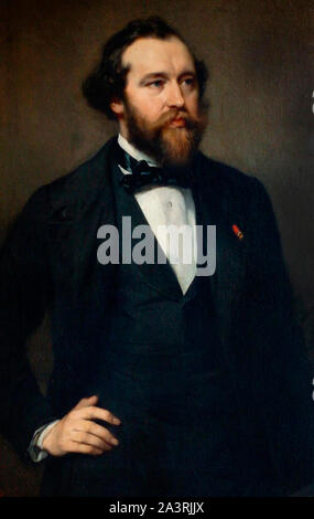 Antoine-Joseph 'Adolphe Sax' (1814 - 1894) war ein belgischer Erfinder und Musiker, die das Saxophon in den frühen 1840er Jahren erstellt wird, die Patentierung im Jahr 1846. Er Stockfoto