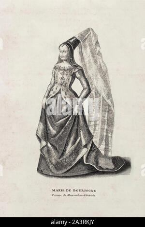 Maria (Marie; 1457-1482), Herzogin von Burgund, regierte über viele der Gebiete des Herzogtums Burgund, jetzt vor allem in Frankreich und der niedrigen Countr Stockfoto