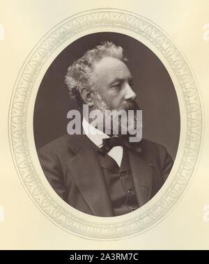 Jules Gabriel Verne (1828 - 1905) war ein französischer Schriftsteller, Dichter und Dramatiker. Stockfoto