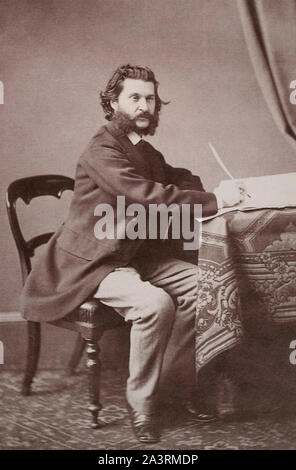 Johann Strauss II (1825-1899), auch als Johann Strauss jr., der Jüngere, der Sohn, der Sohn von Johann Strauss I, war ein österreichischer Komponist von Licht mu bekannt Stockfoto