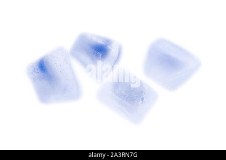 Natürliche Würfel aus Eis. Studio Bild der natürlichen Eiswürfel. Stockfoto