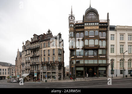 Brüssel, Brüssel, Musikinstrumentenmuseum (Muziekinstrumentenmuseum, frz.: Musée des Instruments de musique, abgekürzt mim) im ehemaligen Kaufhaus' Stockfoto