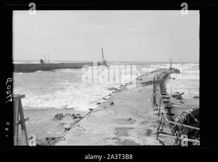 Tel Aviv. Eingang zum Zigarettenanzünder Waschbecken, Stockfoto