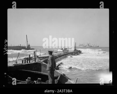 Tel Aviv. Eingang zum Zigarettenanzünder Waschbecken, Stockfoto