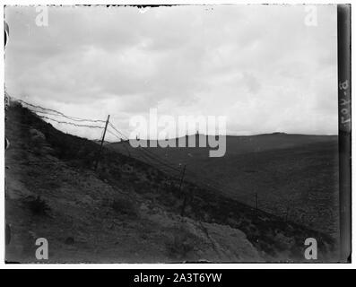 Tell el-Ful battlefield usw. Gräben, östlich von Olivet Stockfoto