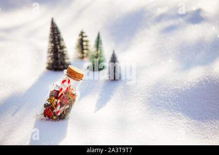 Weihnachtsfeiertag Rolle Spiel, glückliche Familie zusammen Zeit Stockfoto
