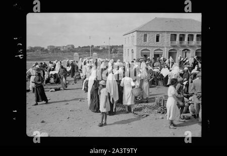 Temporäre Gemüsemarkt am Romema, Jerusalem Stockfoto