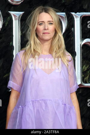 Edith Bowman besucht die Malefiz: Herrin des Bösen Europäischen Film Premiere im Odeon IMAX Waterloo in London. Stockfoto