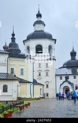 Kirillo-Belozersky Kloster in der Nähe von City Kirillov, Vologda Region, Russland. August 5, 2019 Stockfoto