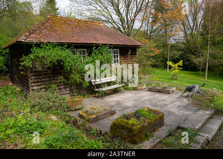 Ein Frühlingstag an Hergest Croft Gardens in der Nähe von Kington in Herefordshire, England. Stockfoto