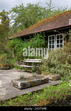 Ein Frühlingstag an Hergest Croft Gardens in der Nähe von Kington in Herefordshire, England. Stockfoto