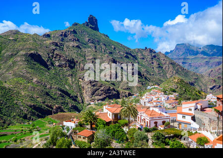 Tejeda - Dorf in der Bergwelt auf Gran Canaria - Kanarische Insel von Spanien Stockfoto