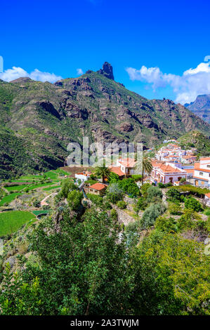 Tejeda - Dorf in der Bergwelt auf Gran Canaria - Kanarische Insel von Spanien Stockfoto