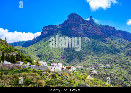 Tejeda - Dorf in der Bergwelt auf Gran Canaria - Kanarische Insel von Spanien Stockfoto