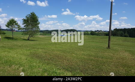 Bad Grönenbach ist eine Stadt in Bayern, Deutschland, mit vielen wunderbaren Landschaften Stockfoto