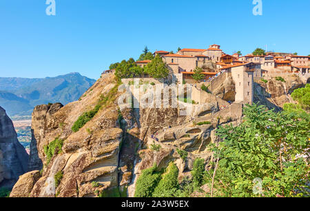 Das Kloster von großer Wort meteoron in Meteora, Griechenland - griechische Landschaft Stockfoto