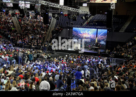 Studenten versammelten sich "Einberufung" an der Liberty University in Lynchburg, VA, USA Stockfoto