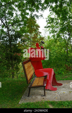 Marian und Stausee in Thornbury, Ontario, Kanada, Nordamerika Stockfoto