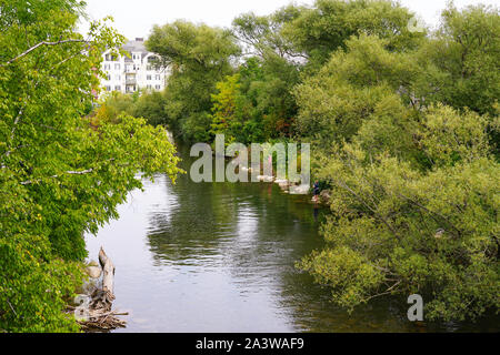 Marian und Stausee in Thornbury, Ontario, Kanada, Nordamerika Stockfoto