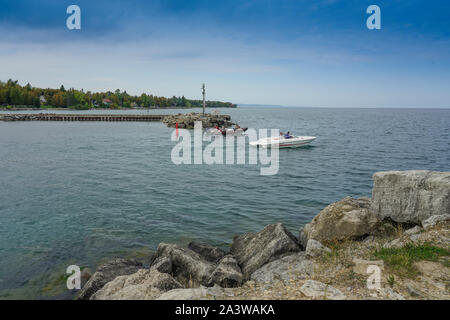 Marian und Stausee in Thornbury, Ontario, Kanada, Nordamerika Stockfoto