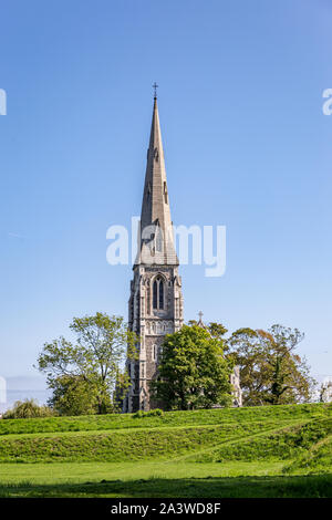 St. Alban Kirche (den engelske Kirke) im Park in Kopenhagen, Dänemark, Europa Stockfoto