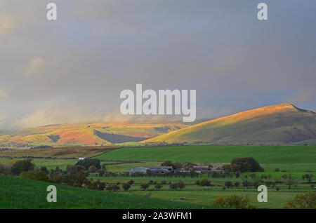 Sonnenschein auf Murton Hecht, nördlichen Pennines Stockfoto