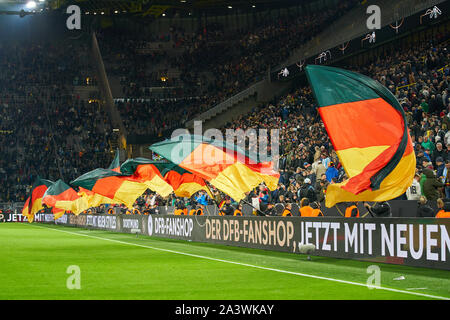 Deutschland - Argentinien, Fussball, Dortmund, Oktober 09, 2019 fan Choreographie Deutschland - Argentinien 2:2 Freundschaftsspiel, Deutsche Fußball-Nationalmannschaft, DFB, Saison 2019/2020, Oktober 09, 2019 in Dortmund, Deutschland. © Peter Schatz/Alamy leben Nachrichten Stockfoto