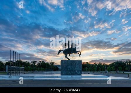 Statue von Alexander dem großen in Thessaloniki Griechenland Stockfoto