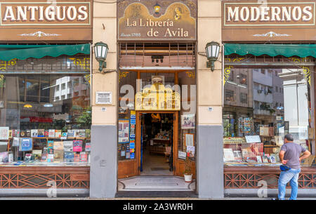 La Libreria de Avila, einer alten Buchhandlung im historischen Zentrum von Buenos Aires, Argentinien, Südamerika Stockfoto