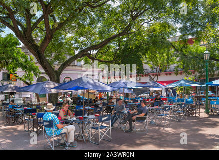 Cafe an der Plaza Dorrego, San Telmo, Buenos Aires, Argentinien, Südamerika Stockfoto