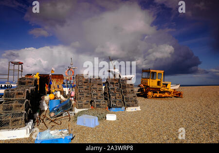 Cley Kiesstrand, North Norfolk, England Stockfoto