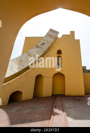 Jantar Mantar astronomischen Beobachtung, Rajasthan, Jaipur, Indien Stockfoto