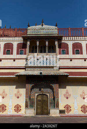 Chandra Mahal in der City Palace Complex, Rajasthan, Jaipur, Indien Stockfoto