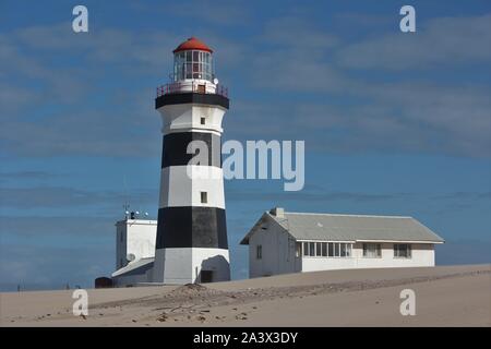 Leuchtturm von Cape Recife, Port Elizabeth, Südafrika Stockfoto